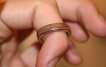 Как сделать кольцо из дерева
